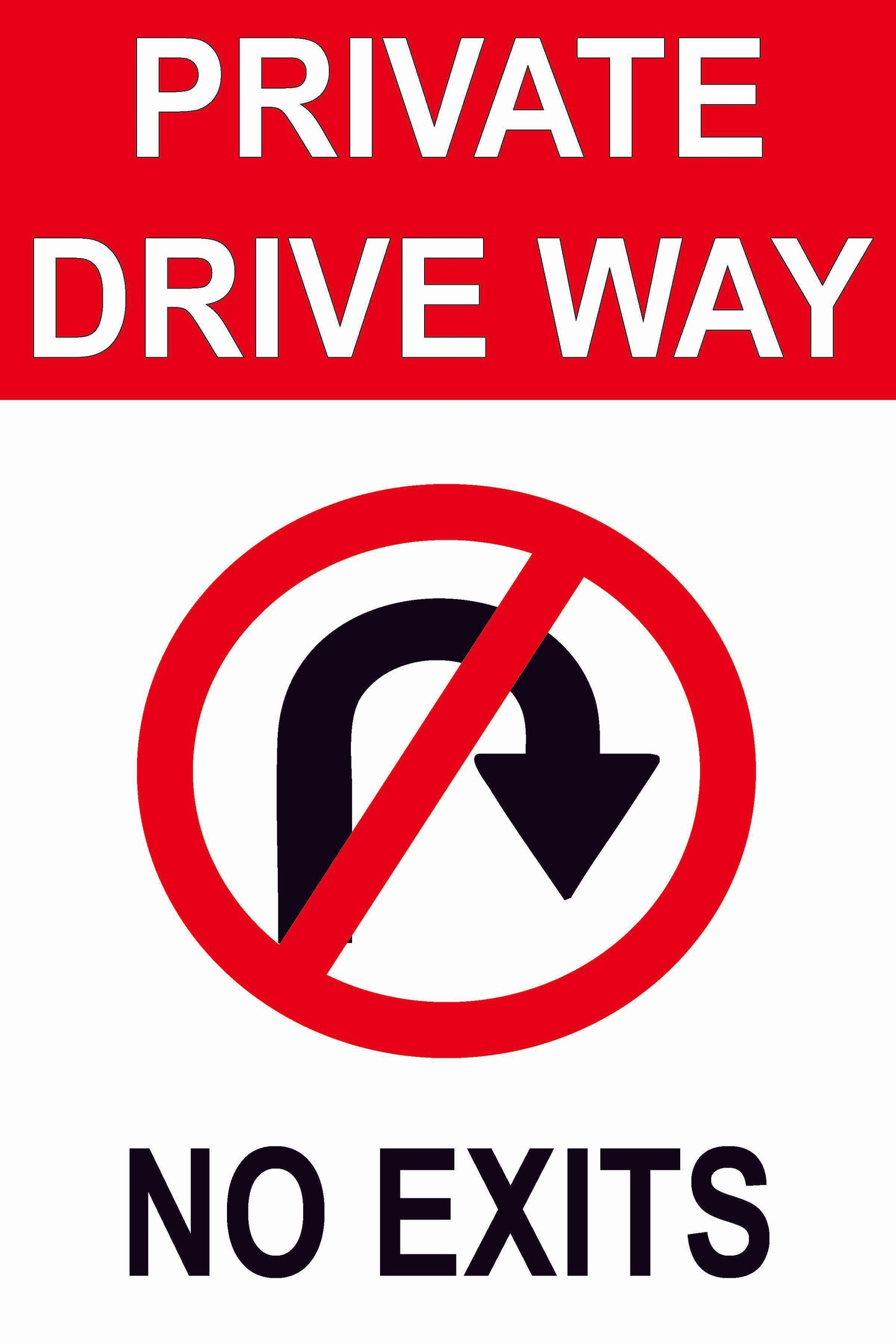 Private Driveway - No Exits