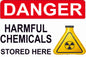 Harmful Chemicals Stored Here Sign